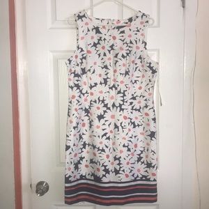Madison Leigh Blue and Pink floral print dress